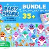 35 Baby Shark Elements Svg Bundle, Baby Shark Clipart