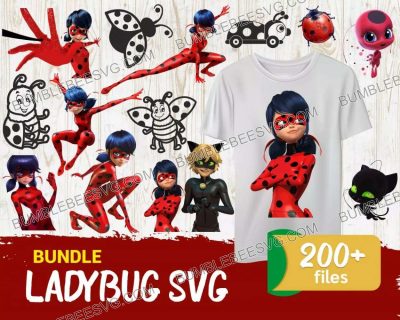 200 Ladybug Svg Bundle, Ladybug Svg, Ladybug Characters