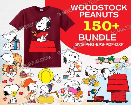 150 Woodstock Peanuts Svg Bundle, Snooopy Svg, Peanuts Svg