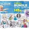 145 Frozen Svg Bundle, Frozen Svg, Elsa Svg, Anna Svg, Olaf Svg