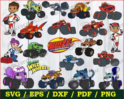 20 Blaze And The Monster Machines Svg Bundle