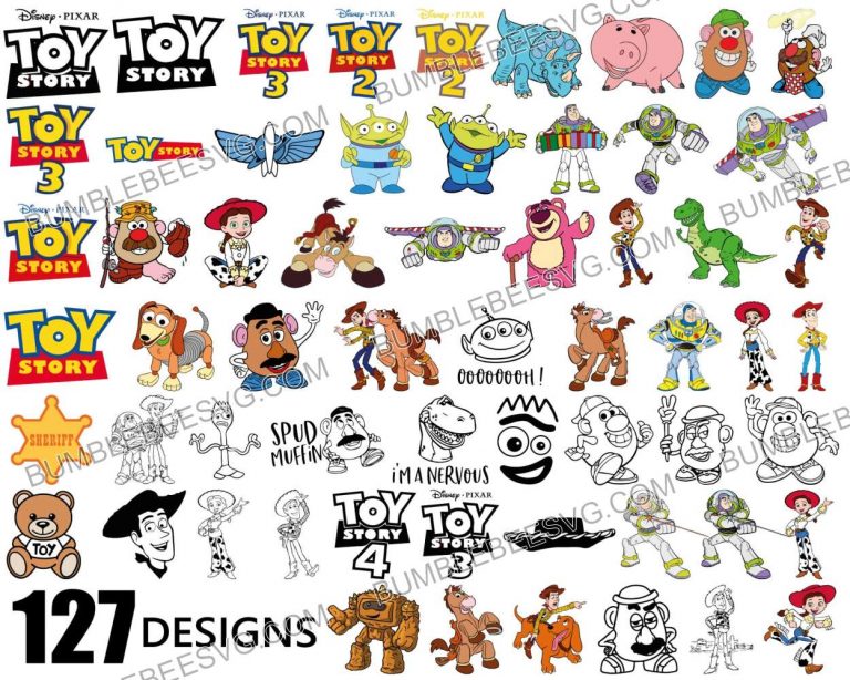 Toy Story Svg Bundle Disney Svg Buzz Lightyear Svg Woody Svg