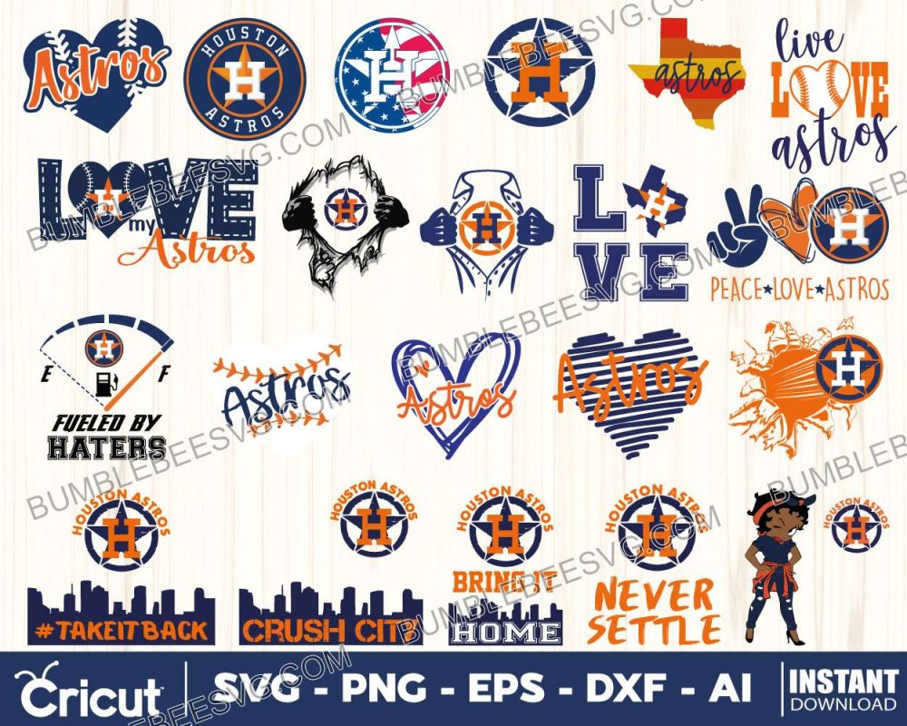 Houston Astros Svg Bundle Houston Astros Svg Houston Astros Logo Svg