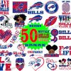 50 Buffalo Bills Svg Bundle, Buffalo Bills Svg, Buffalo Bills Logo Svg