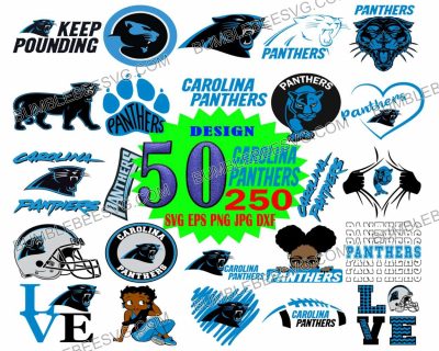 50 Carolina Panthers Svg Bundle, Carolina Panthers Svg