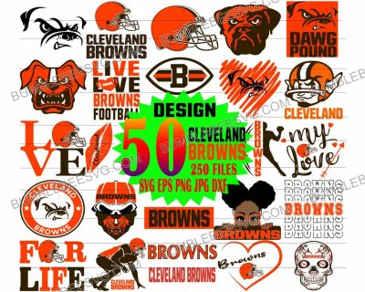 50 Cleveland Browns Svg Bundle, Cleveland Browns Svg