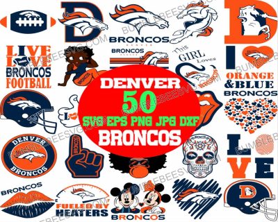 50 Denver Broncos Svg Bundle, Denver Broncos Svg
